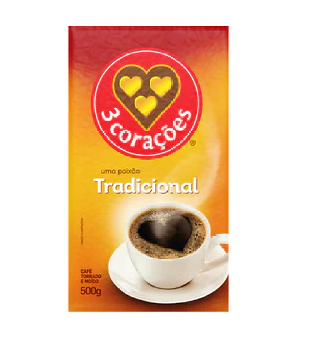 Cafe 3 Corações Vacuo Tradicional 500g