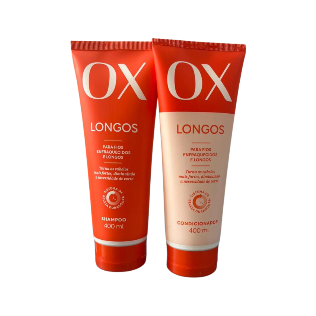 Kit Shampoo + Conditioner Ox Longos With 400Ml Each