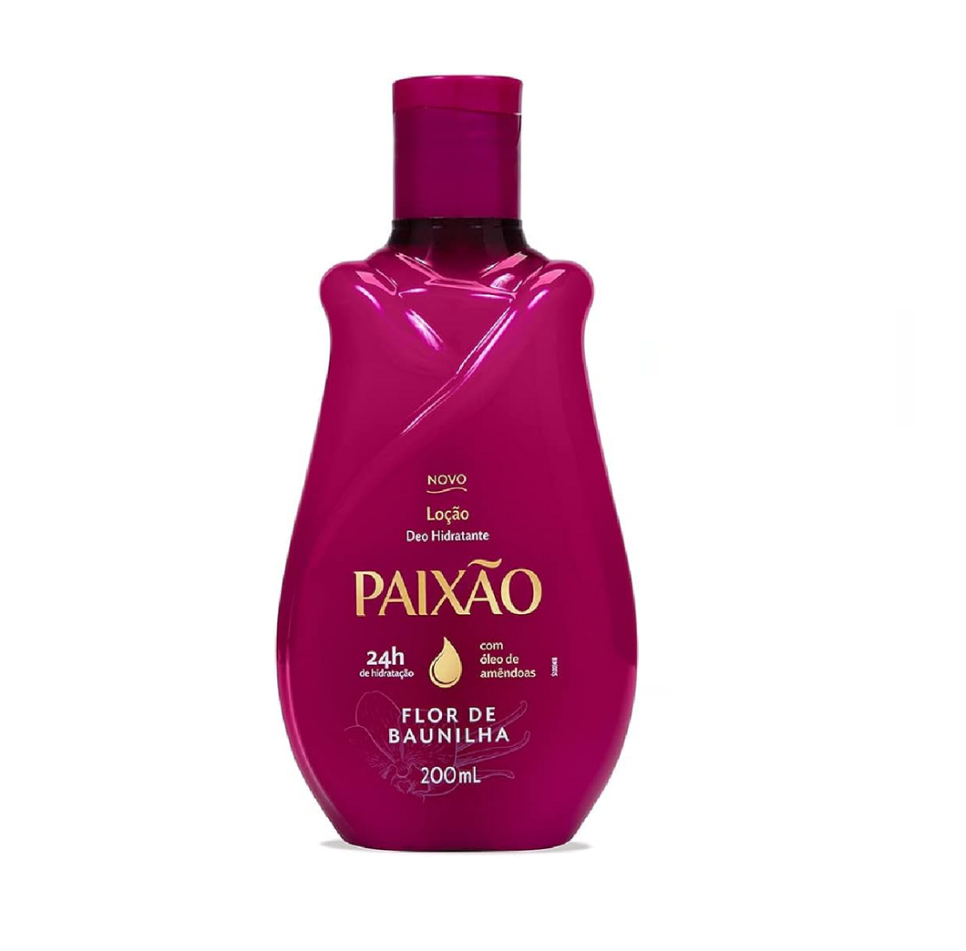 Paixão Loção Hidratante Flor De Baunilha Com Ação Desodorante 200Ml