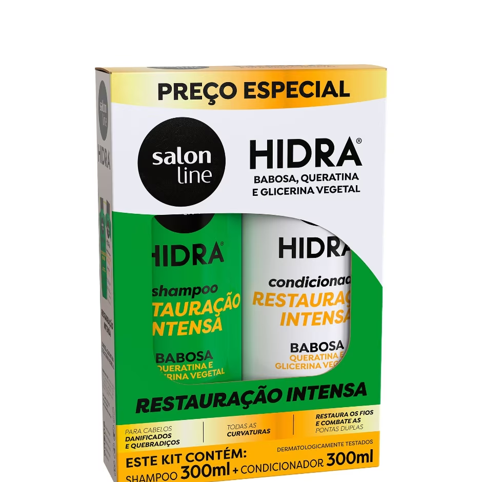 Salon Line Kit Hidra Babosa Shampoo + Condicionador 300ml