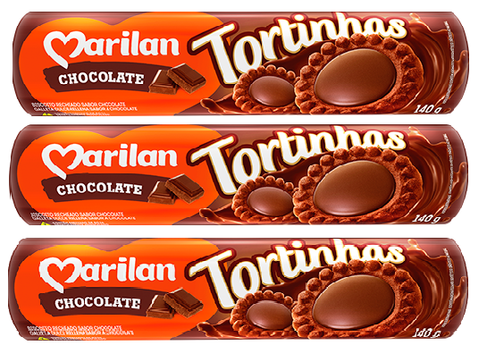 Tortinhas Chocolate Marilan 3x140G