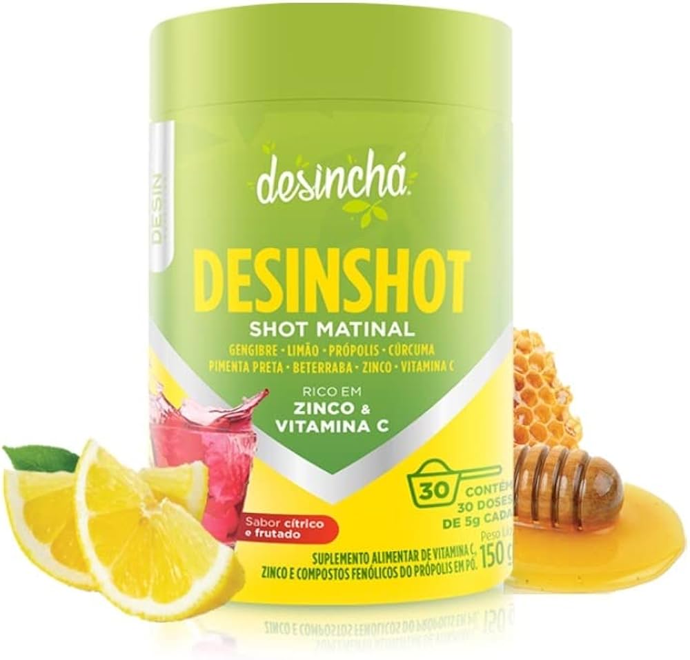 Desinshot Matinal Cítrico e Frutado Desinchá  (30 Dias) 150g