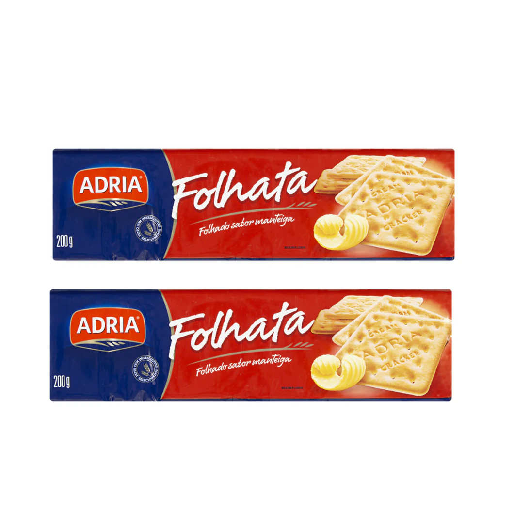 Adria Biscoito Crackerr Folhata 2x200g