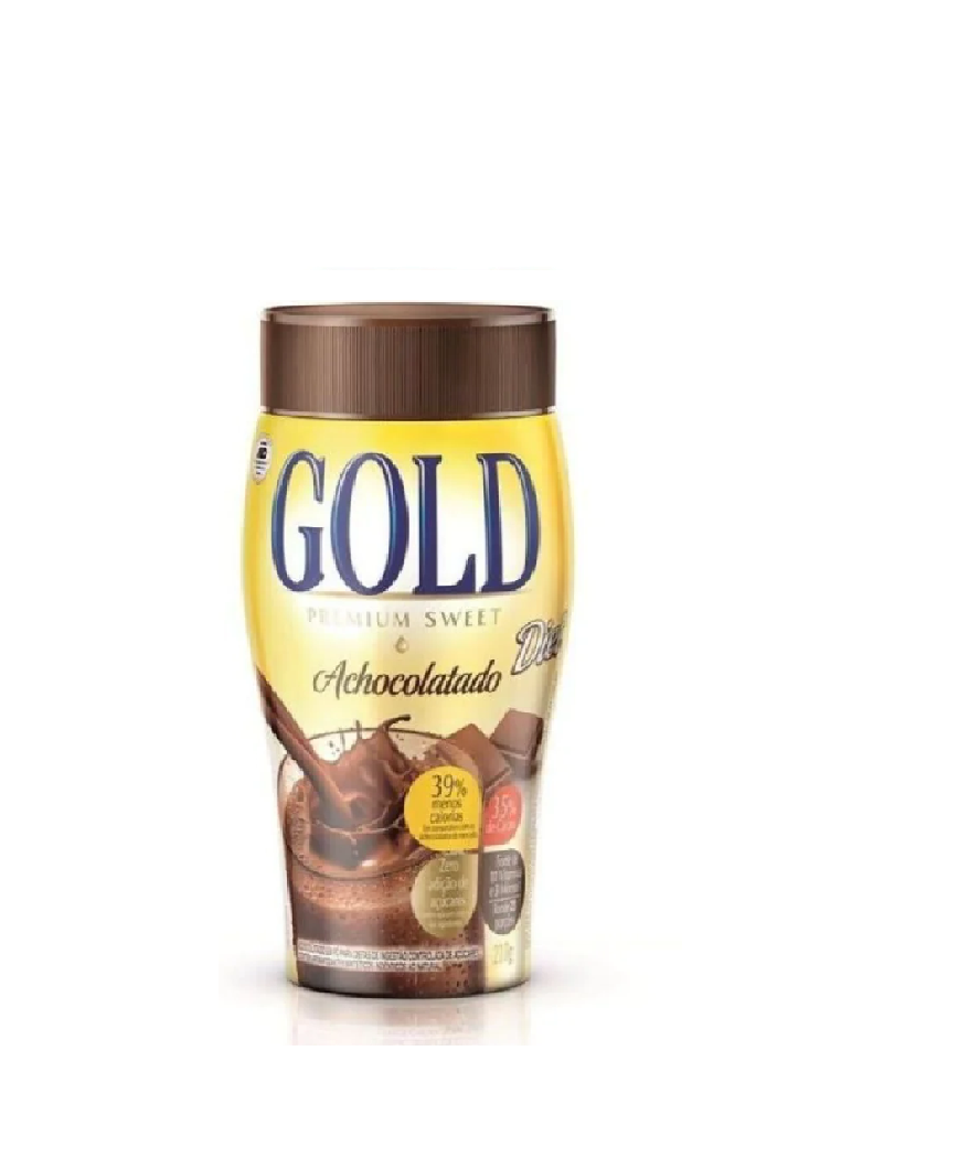 Gold Achocolatado Em Po Diet  Premium Sweet Pote 200g