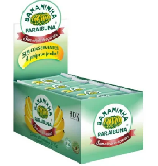 Bananinha Paraibuna Sem Açúcar 20 X 23g  515G