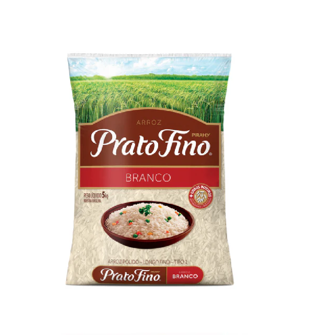 Arroz Prato Fino Branco 1 Kg.