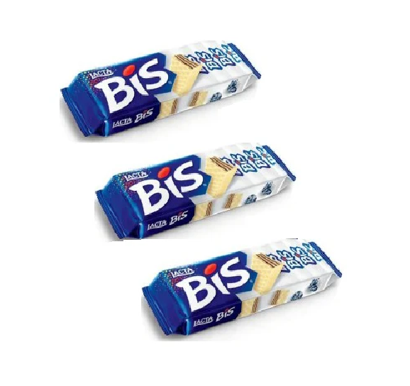 Bis Lacta branco 3 x 100g  300g