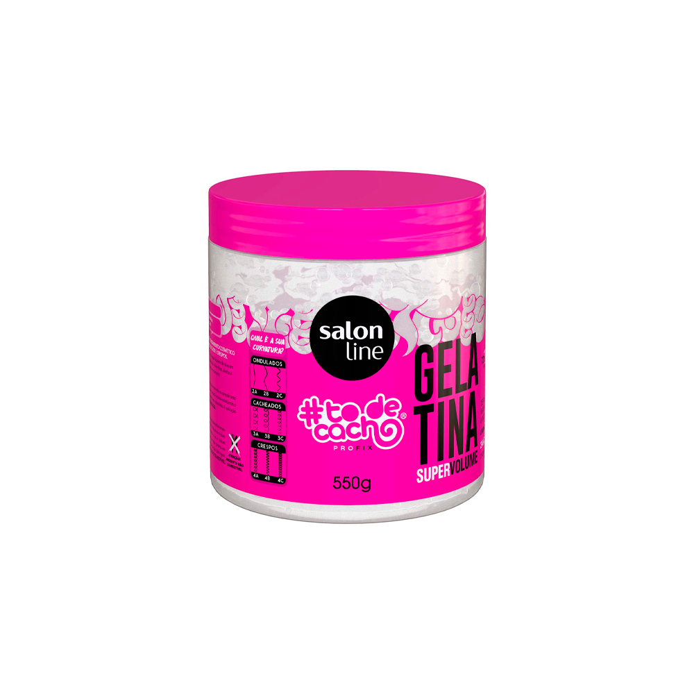 Gelatina #todecacho Super Volume Salon Line 550g