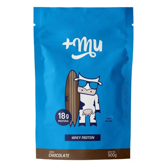 + MU WHEY CONCENTRADO CHOCOLATE - REFIL 900G