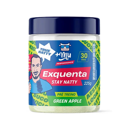 Exquenta Stay Natty - Pré Treino - Green Apple - 225g