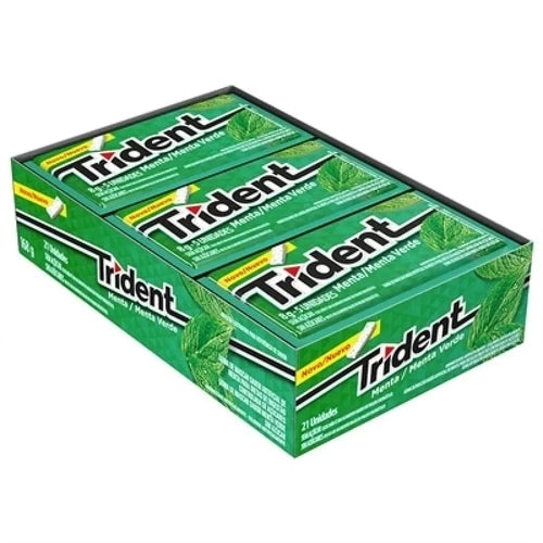 Trident Chiclete  sabor menta caixa 168G