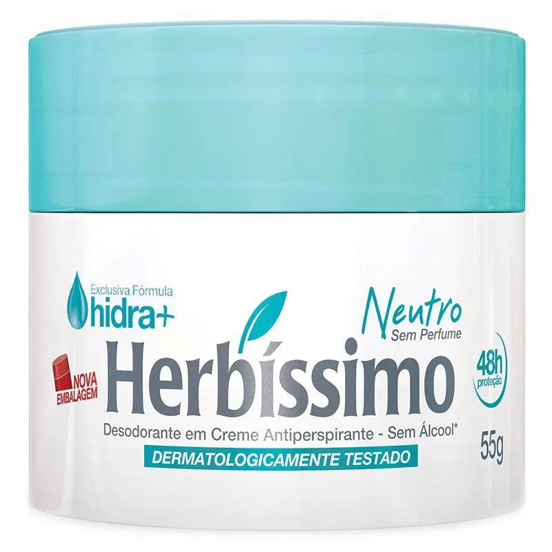 Desodorante em creme Herbíssimo Neutro 55g