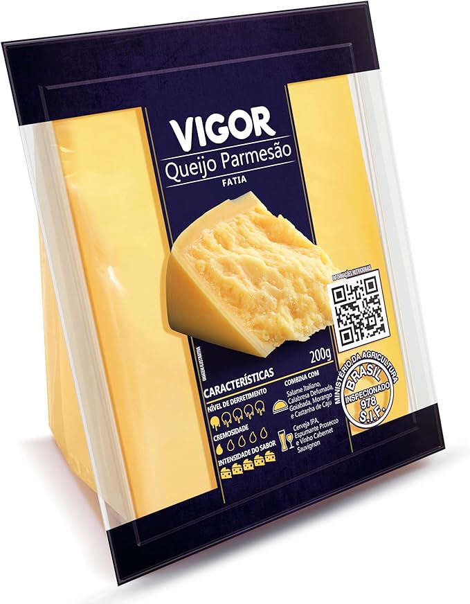 Queijo Parmesão Vigor Fatia 200g