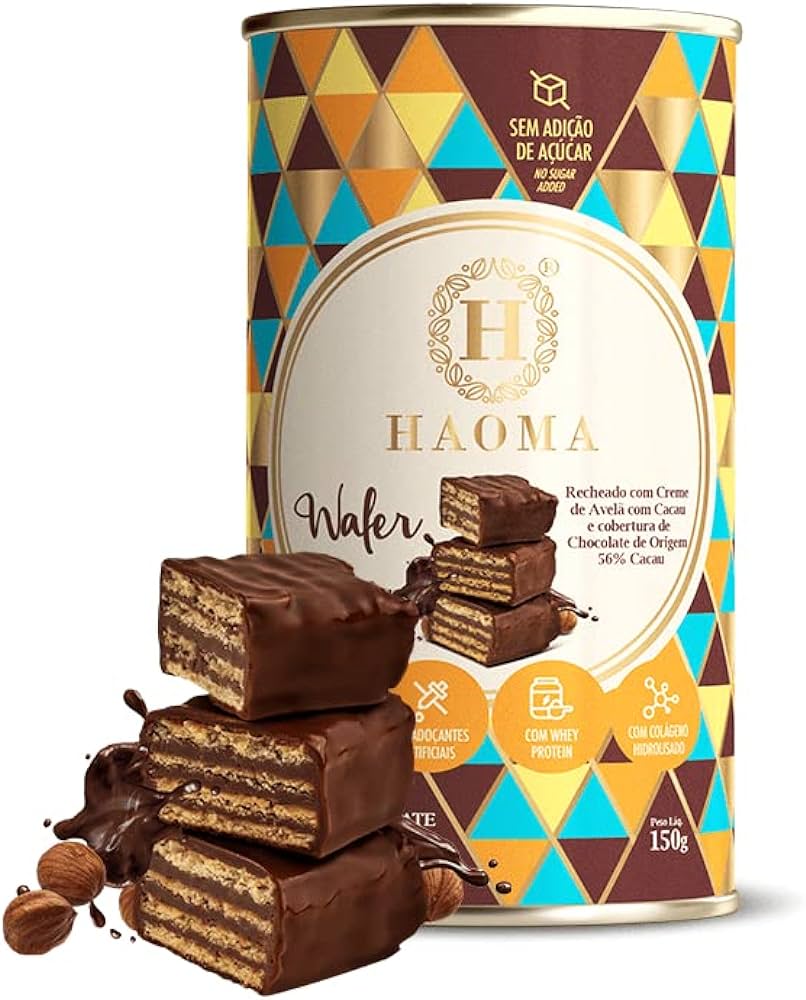 Haoma wafer Recheado de Creme de Avelã  150g