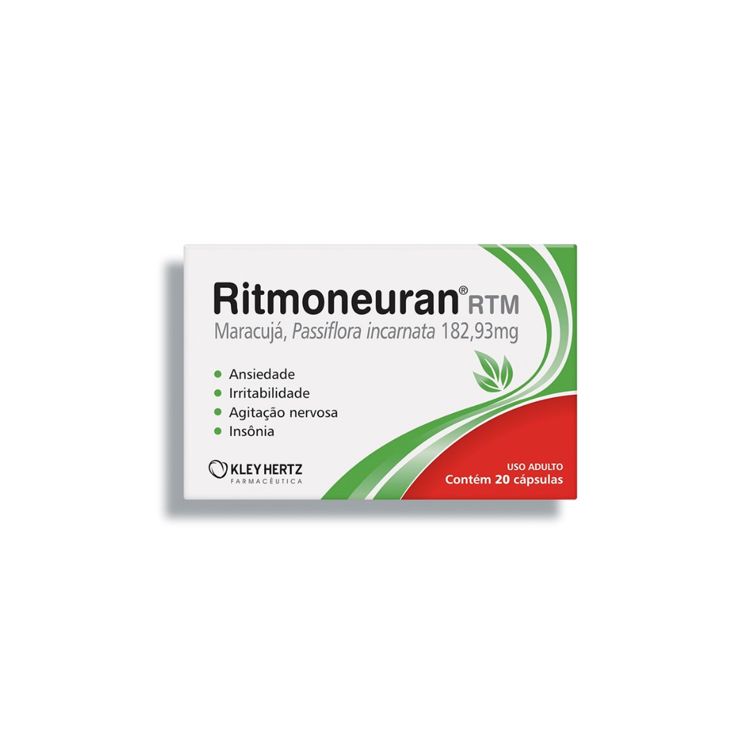 Ritmoneuran RTM 182,93mg, Caixa com 20 Cápsulas