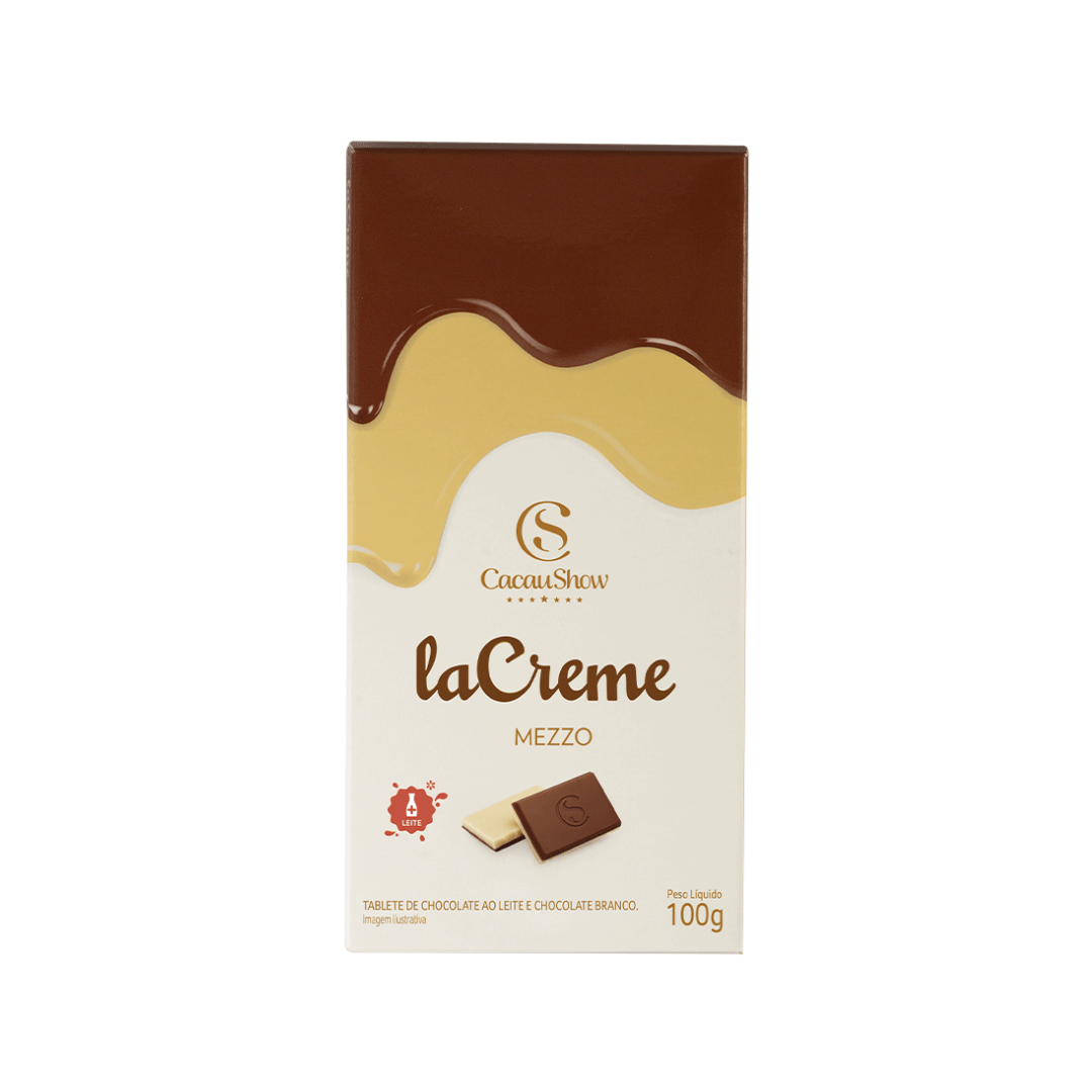 Cacau show Tablete Lacreme Mezzo 100 Gr.